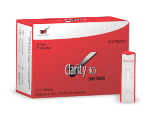 Clarity hCG Single Step Urine Cassette Pregnancy Test