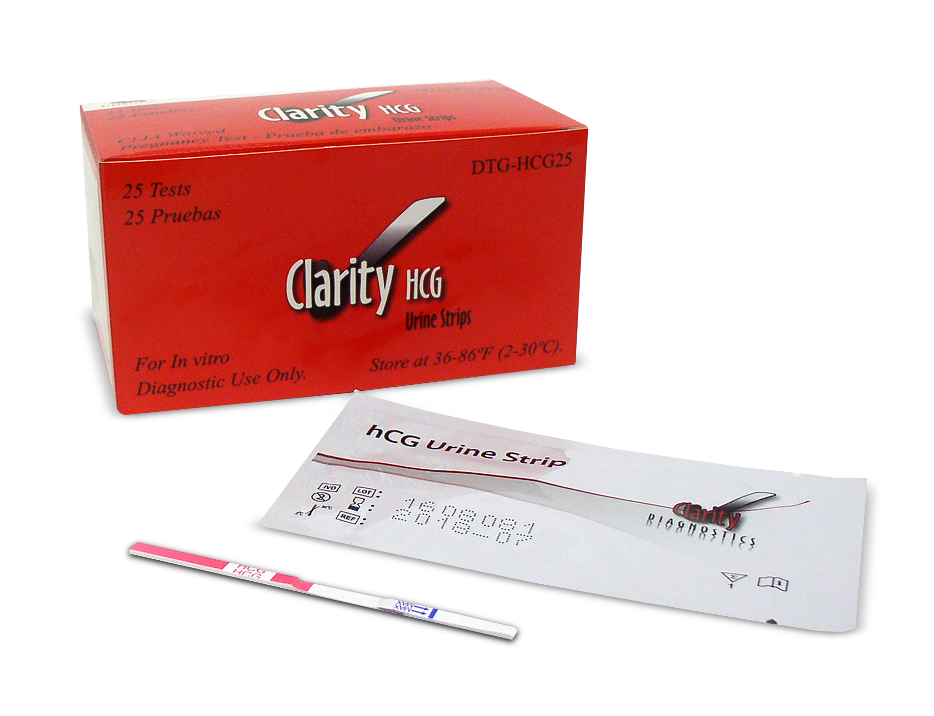 Clarity Pregnancy Test Strips