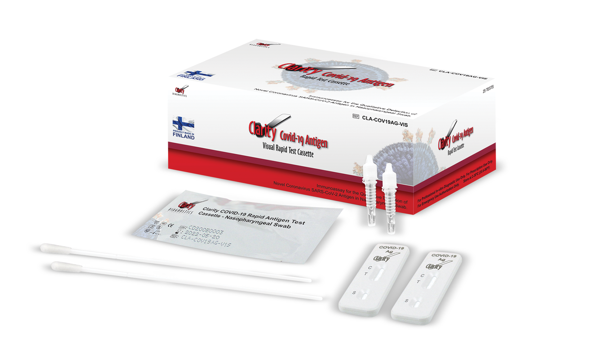 Clarity COVID-19 Antigen Rapid Test Cassettes - Clarity Diagnostics