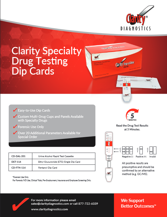 Clarity DOA Forensic Dip Card Slick 